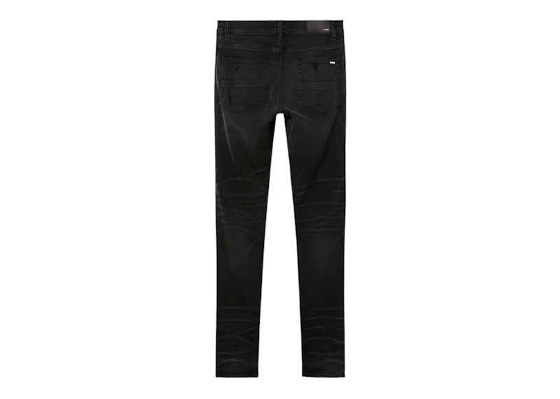 AMIRI Half Track Denim Jeans Aged Black