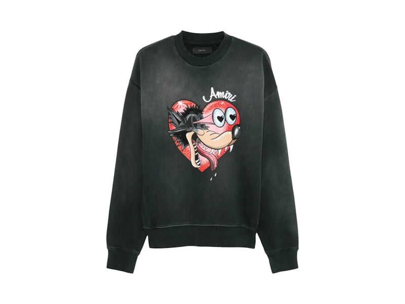 AMIRI Hopeless Romantic Crewneck Black