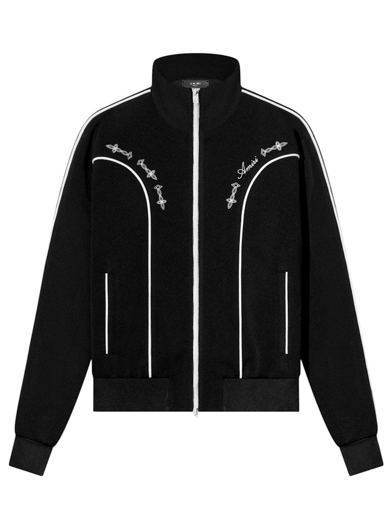 AMIRI Johnny Velour Track Jacket Black