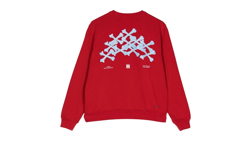 AMIRI Kids' Bones Graphic Crewneck Red/Blue