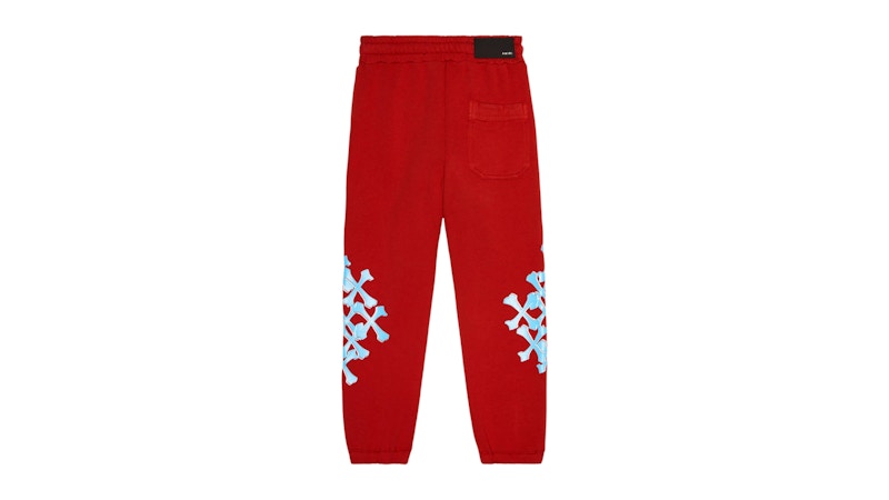AMIRI Kids' Bones Graphic Sweatpants Red/Blue