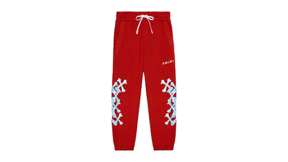 AMIRI Kids' Bones Graphic Sweatpants Red/Blue