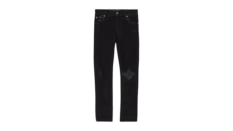 AMIRI Kids' Broken Jeans Black