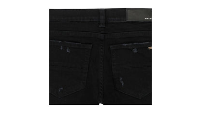 AMIRI Kids' Camo Applique Denim Jeans Black