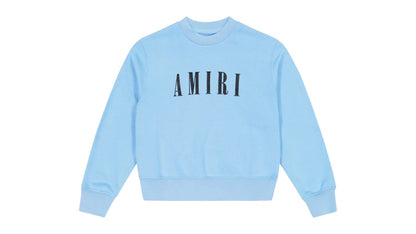 AMIRI Kids' Core Logo Crewneck Baby Blue