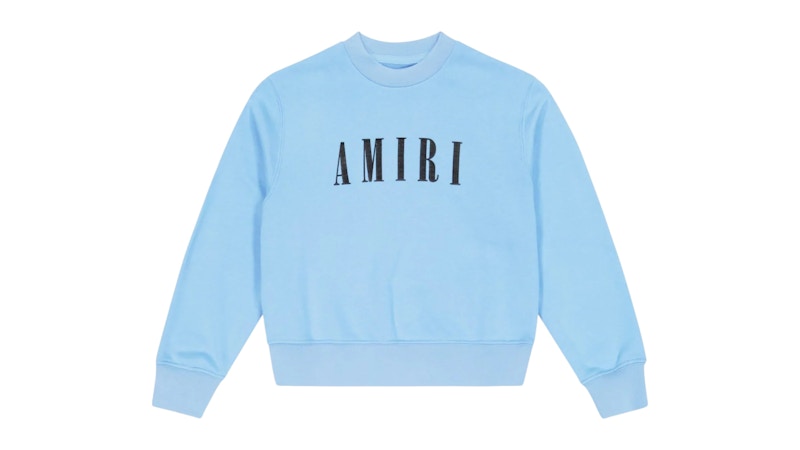 AMIRI Kids' Core Logo Crewneck Baby Blue