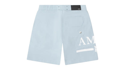 AMIRI Kids' MA Bar Logo Swim Shorts Blue