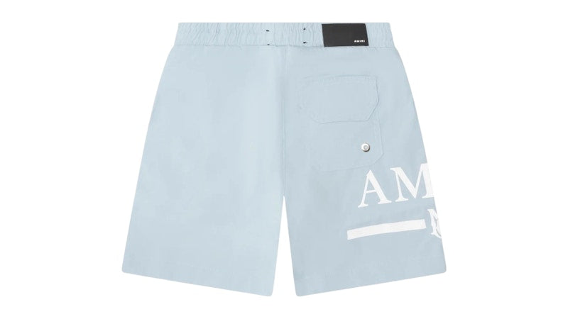 AMIRI Kids' MA Bar Logo Swim Shorts Blue