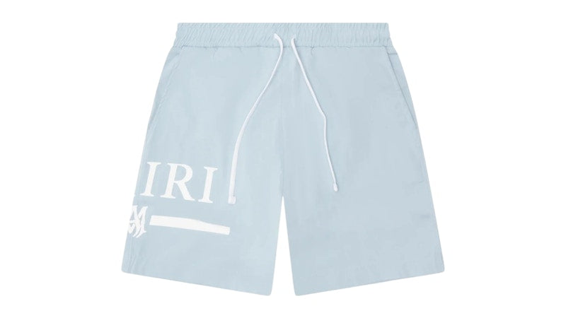 AMIRI Kids' MA Bar Logo Swim Shorts Blue