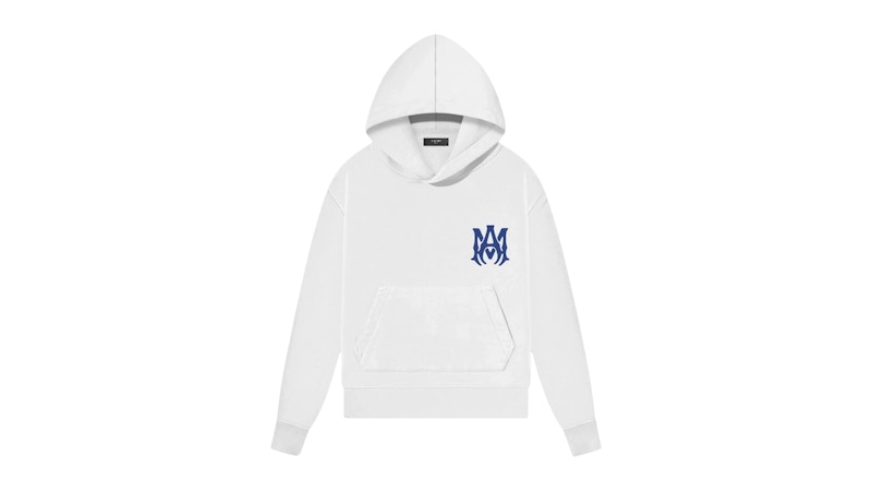 AMIRI Kids' MA Logo Hoodie White/Blue