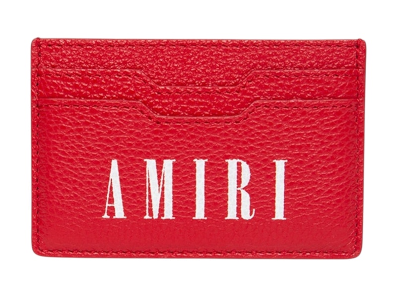 AMIRI Large Logo Card Holder Red