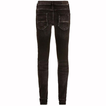 AMIRI Leather Camo MX1 Jeans Aged Black