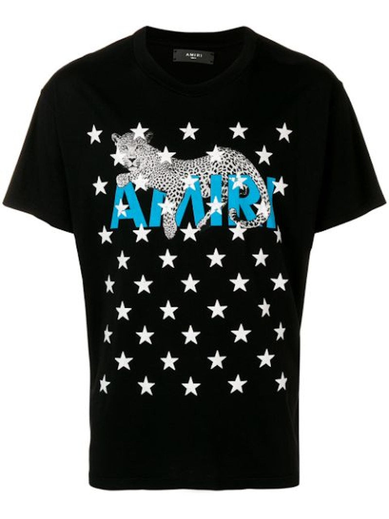 AMIRI Leopard Star T-shirt Black