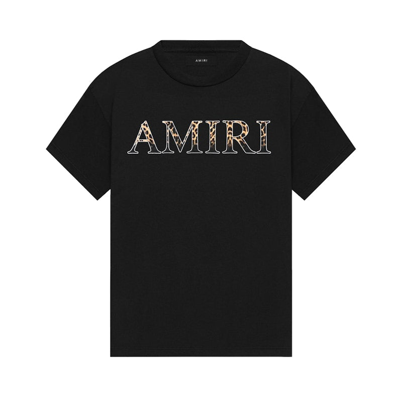AMIRI Leopard Tee Black