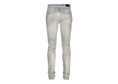 AMIRI Leopard Thrasher Skinny Fit Jeans Clay Indigo