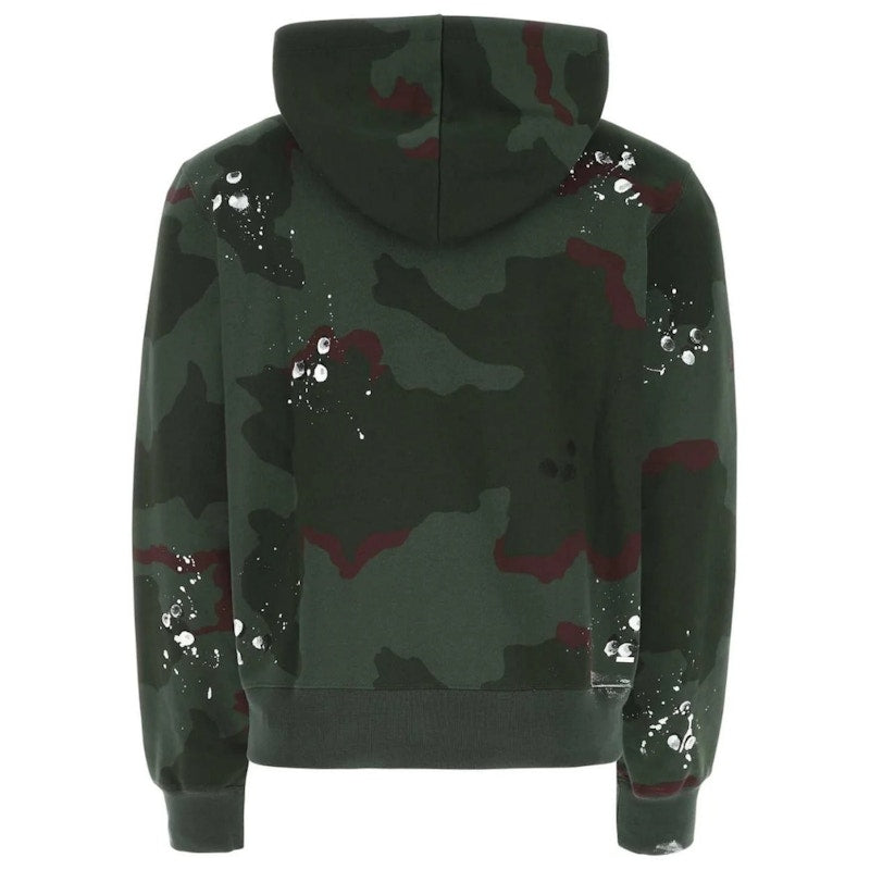 AMIRI Logo Camo Hoodie Green