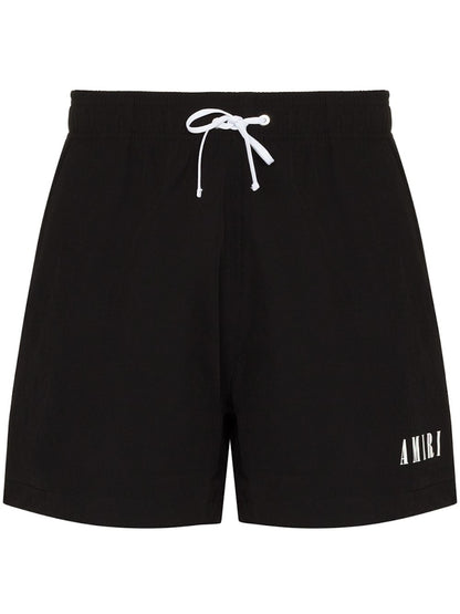 AMIRI Logo Swim Shorts Black