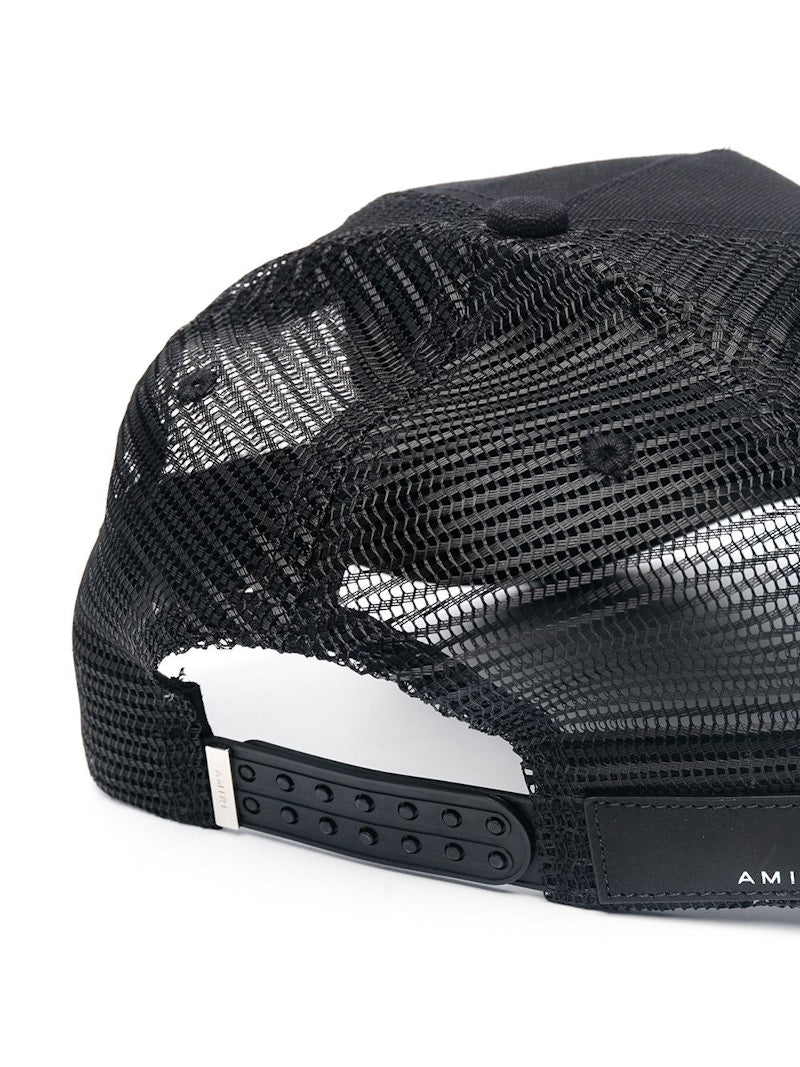 AMIRI Logo Trucker Hat Black/White