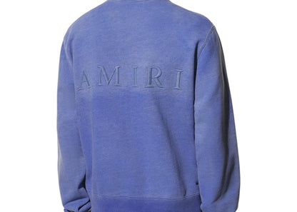 AMIRI MA Bar Logo Crewneck Blue