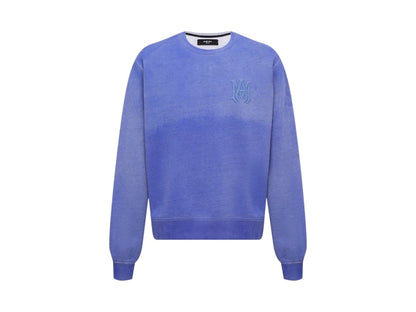 AMIRI MA Bar Logo Crewneck Blue