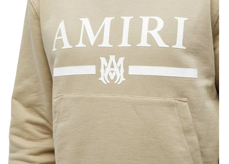 AMIRI MA Bar Logo Hoodie Tan