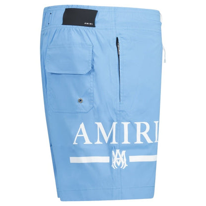 AMIRI MA Bar Logo Swim Shorts Carolina Blue