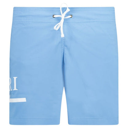 AMIRI MA Bar Logo Swim Shorts Carolina Blue