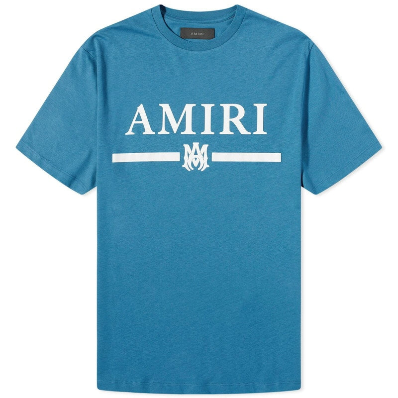AMIRI MA Bar Logo Tee Tee Teal