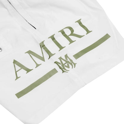 AMIRI MA Bar Swim Shorts White