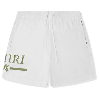 AMIRI MA Bar Swim Shorts White