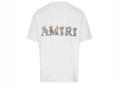 AMIRI MA Baroque Logo Tee Gray Dawn