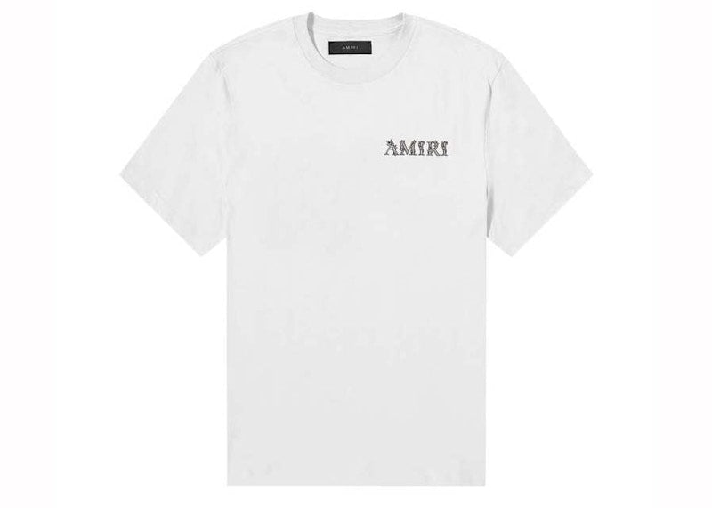 AMIRI MA Baroque Logo Tee Gray Dawn