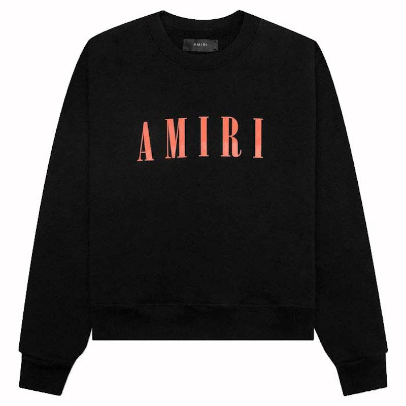 AMIRI MA Drip Collage Crewneck Black