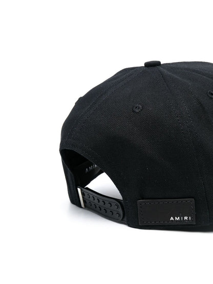 AMIRI M.A. Logo Embroidered Baseball Cap Black