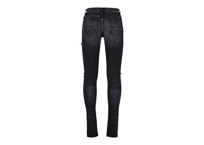 AMIRI MX1 Bandana Destroyed Skinny Fit Jeans Black/Brown