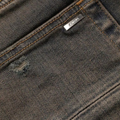 AMIRI MX1 Plaid Jeans Dark Indigo