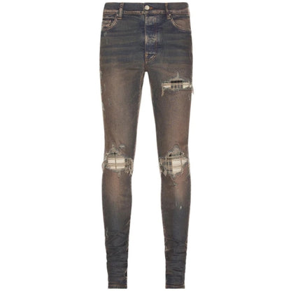 AMIRI MX1 Plaid Jeans Dark Indigo