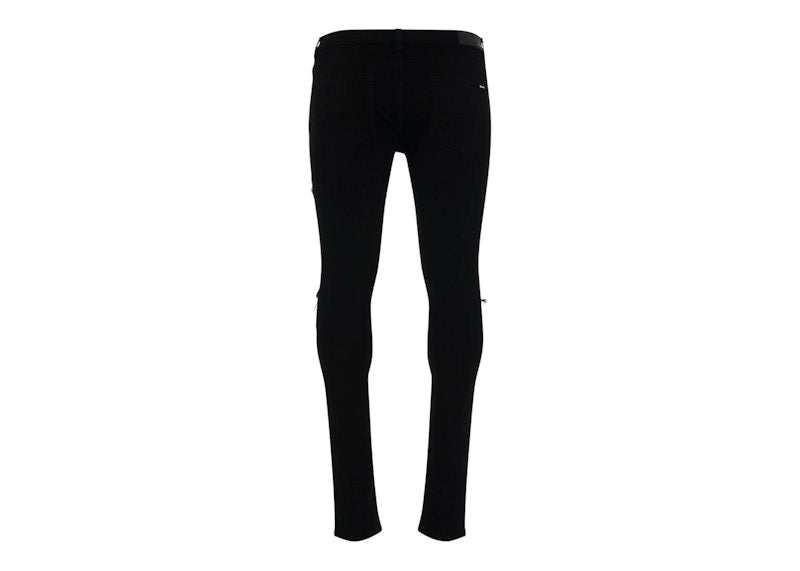 AMIRI MX1 Ultra Suede Skinny Jeans Black