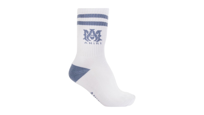 AMIRI Ma Stripe Socks White/Dusty