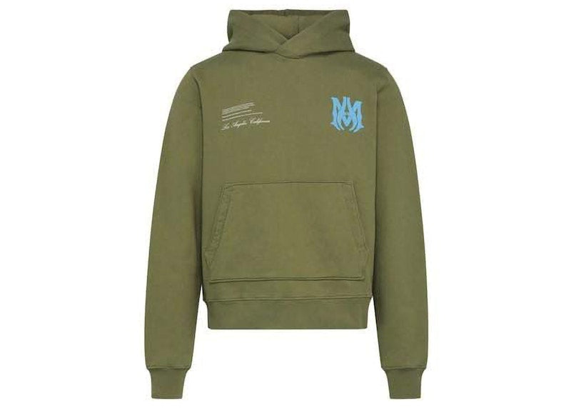 AMIRI Military Specs Stencil Hoodie Military Green