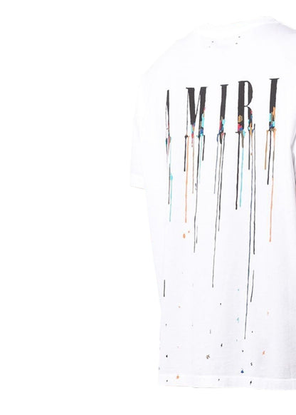 AMIRI Paint Drip Core Logo T-Shirt White