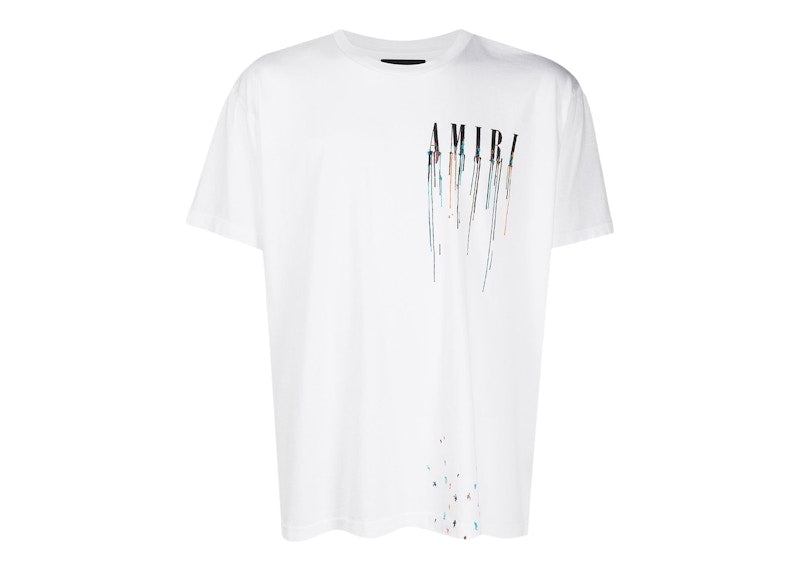 AMIRI Paint Drip Core Logo T-Shirt White