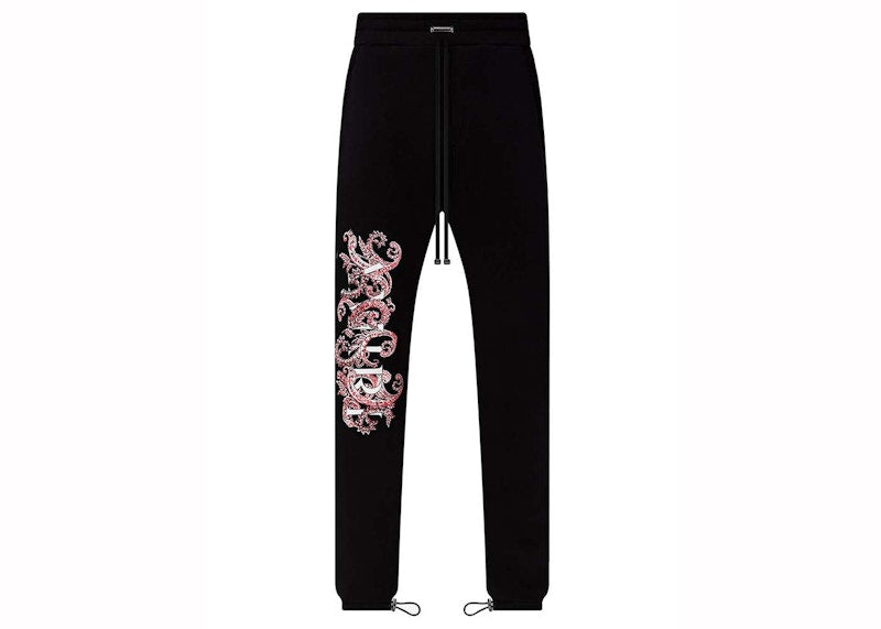 AMIRI Paisley Allover Sweatpants Black