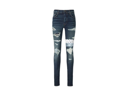 AMIRI Paisley MA Art Patch Jeans Deep Classic