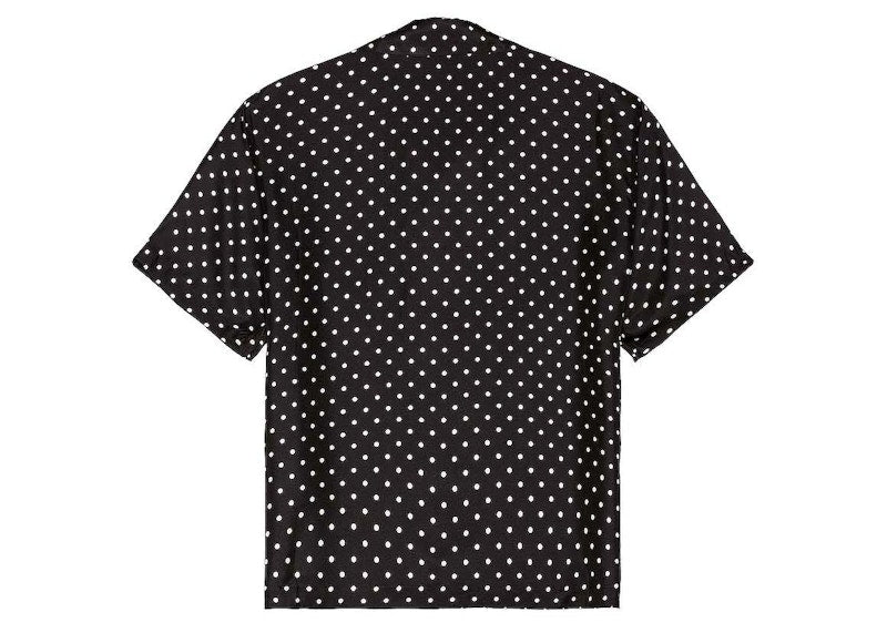 AMIRI Pajama Silk Polka Dot Shirt Black/Natural