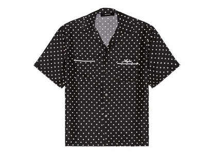 AMIRI Pajama Silk Polka Dot Shirt Black/Natural
