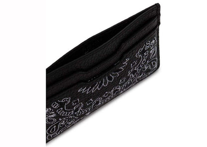 AMIRI Pebbled Bandana Card Holder Black