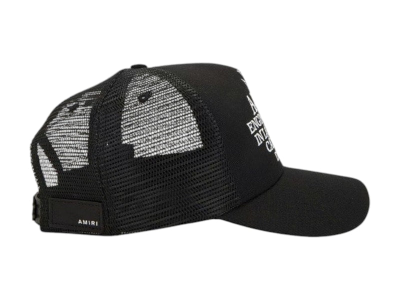 AMIRI Pegasus Trucker Hat Black