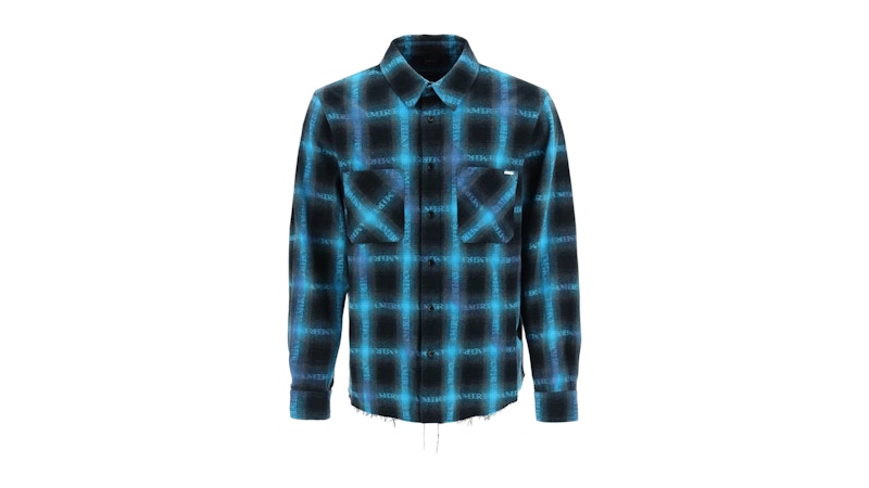 AMIRI Plaid Shirt Blue/Black