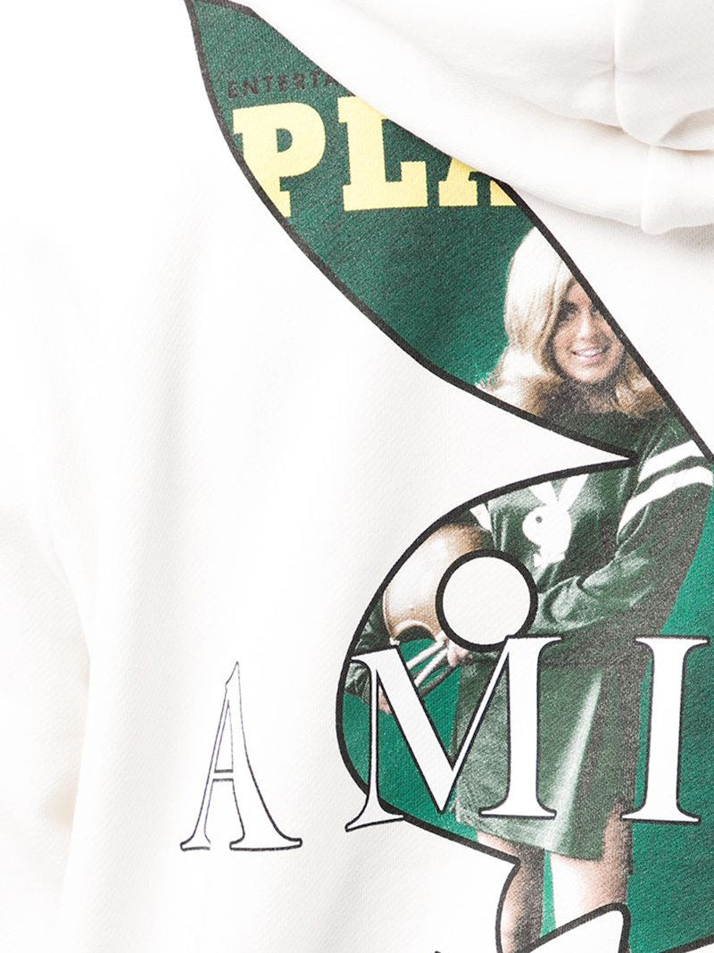 AMIRI Playboy Logo Hoodie White/Green/Multi